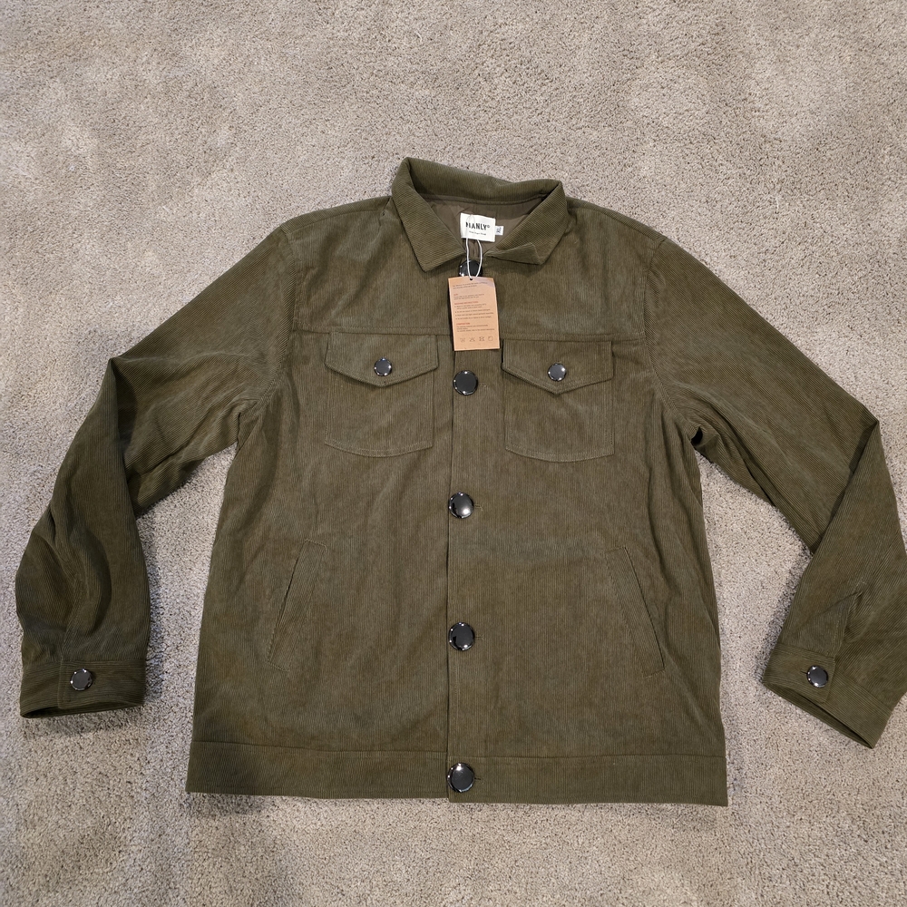 Manly Brand Olive Green Shirt Jacket